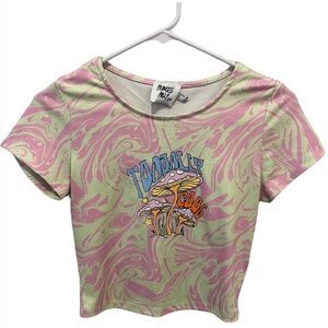 Princess Polly Pink Graphic Crop Tee